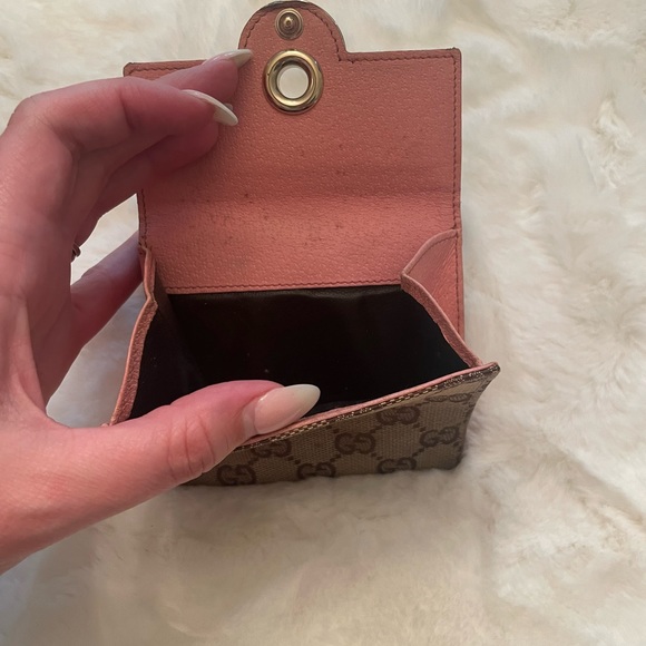 Authentic GUCCI GG Logo Canvas Leather Bifold Wallet - Picture 6 of 6